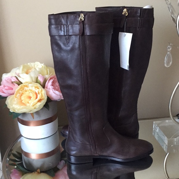 KATE SPADE Ronnie Riding Brown Leather Boots - Picture 8 of 11